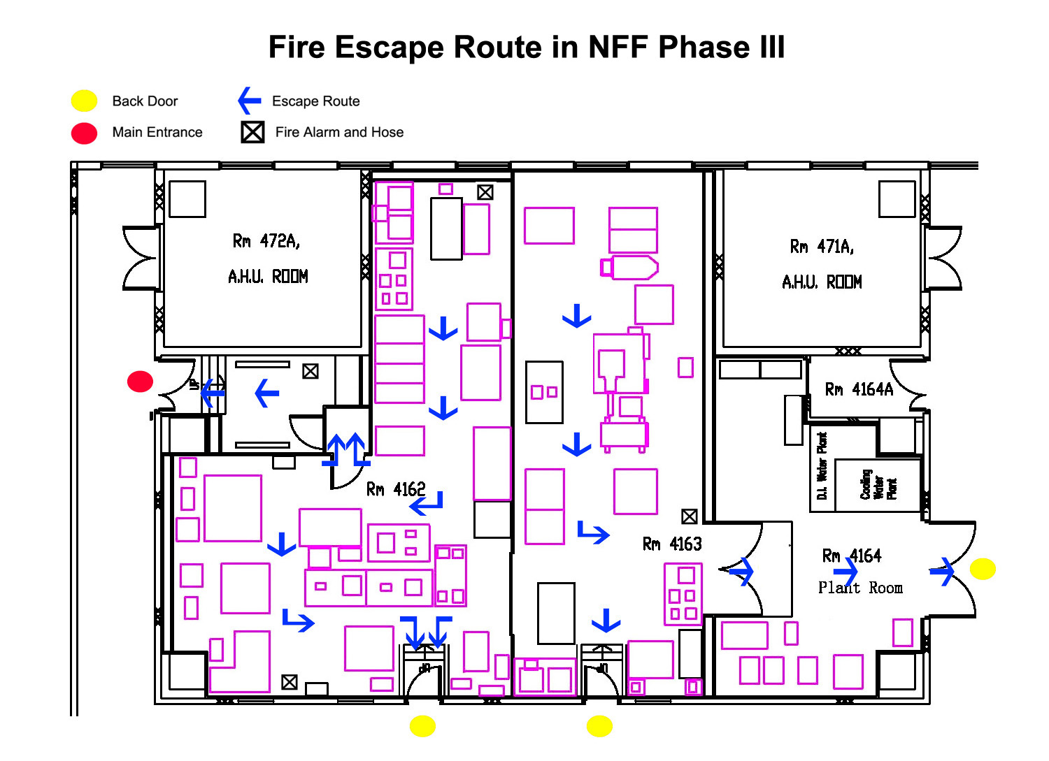 Fire Escape Route in NFF Phase III